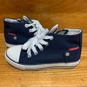 Carrera Kids Navy High Top Boys Lace Up/Zip Sneaker